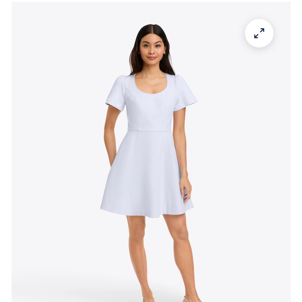 Draper James Elegant White A-Line Dress, NWT, size 6